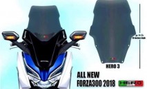 Honda Forza 250/300 (2018-2020) Hero 3 Windshield