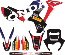 Complete 3M™ Honda CRF250RL Rally Decal Sticker Kit - CM 28