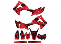 Honda CRF250L and M Decal Set - Red/Black