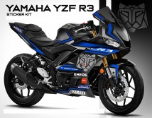 Complete 3M™ Decal Sticker Kit -  FACE (Blue) for Yamaha YZF R3