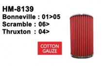 Triumph Bonneville/Scramble/Thruxton Hurricane Air Filter (Cotton Gauze)