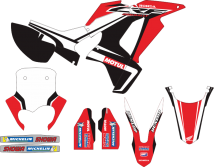 Complete 3M™ Honda CRF250RL Rally Decal Sticker Kit - HRC Red