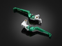 Folding Adjustable Front Brake-Clutch Lever (Long) - Green