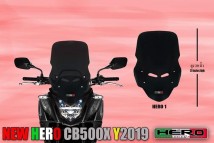 CB500X (2019) NEW Hero Windshield