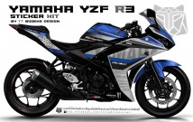 Complete 3M™ Decal Sticker Kit - Racing (Blue) for Yamaha YZF R3