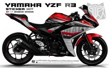 Complete 3M™ Decal Sticker Kit - Racing (Red) for Yamaha YZF R3