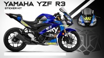 Complete 3M™ Decal Sticker Kit - SKY 46 for Yamaha YZF R3