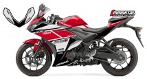 Complete 3M™ Decal Sticker Kit - White/Red for Yamaha YZF R3