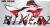 Complete 3M™ Honda CRF300L Decal Sticker Kit - Red/White