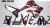 Complete 3M™ Honda CRF300L Decal Sticker Kit - HRC (Black)
