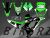Complete 3M™ Honda CRF300LR Rally Decal Sticker Kit - 300 HONDA (Green)