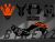 Complete 3M™ Decal Sticker Kit - 230 Twin Air (Orange) for Kawasaki KLX230