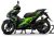 Yamaha Aerox Black/Green Plastic Set