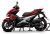Yamaha Aerox Red/Silver Plastic Set