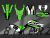 Complete 3M™ Honda CRF300L Decal - 09 HINSON (Green) (Euro and USA Headlight Cowl available)