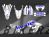 Complete 3M™ Honda CRF300L Decal - SKULL (Gray/Blue) (Euro and USA Headlight Cowl available)