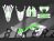 Complete 3M™ Honda CRF300L Decal - SKULL (Gray/Green) (Euro and USA Headlight Cowl available)
