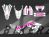 Complete 3M™ Honda CRF300L Decal - SKULL (Gray/Pink) (Euro and USA Headlight Cowl available)