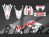 Complete 3M™ Honda CRF300L Decal - SKULL (Gray/Red) (Euro and USA Headlight Cowl available)