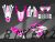 Complete 3M™ Honda CRF300L Decal - SKULL (White/Pink) (Euro and USA Headlight Cowl available)