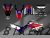 Complete 3M™ Honda CRF300L Decal - Twin Air (Red) (Euro and USA Headlight Cowl available)
