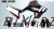 Complete 3M™ Honda CRF300L Decal Sticker Kit - MOTOREX (Black/White)
