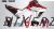 Honda CF300L Decal Sticker Kit - Racing (Red/White)