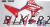 Honda CF300L Decal Sticker Kit - AMV (Red)