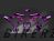 Complete 3M™ Honda CRF300L Decal - 300 FASTHOUSE (Pink/Purple) (Euro and USA Headlight Cowl available)