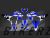 Complete 3M™ Decal Sticker Kit - 17 Pirelli (Blue) for CRF300L