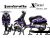 Complete 3M™ Decal Sticker Kit - AB-R 002 (Purple) for Lambretta X-300