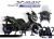 Decal Sticker Kit - ANGRY BEAR (Blue) for Yamaha XMAX300 Version 2
