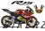 Complete 3M™ Decal Sticker Kit - ANGRY SHARK (Red) for Yamaha R15 ('22-'24)