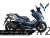 Complete 3M™ Honda Forza 350 Decal Sticker Kit - ARAI 41 (Blue)