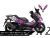 Complete 3M™ Honda Forza 350 Decal Sticker Kit - ARAI 41 (Pink)