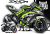 Decal Sticker Kit - Blade Line (Lime/Gray) for Kawasaki ZX-10R