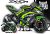 Decal Sticker Kit - Blade Line (Lime/Green) for Kawasaki ZX-10R