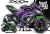 Decal Sticker Kit - Blade Line (Purple/Green) for Kawasaki ZX-10R