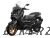 XMAX 300 (2023) Mat Dark Gray Metallic Plastic Set (1654, MDMN8)