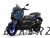 XMAX 300 (2023) Mat Blue Metallic Plastic Set (0960, MBM3)