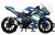 Complete 3M™ Decal Sticker Kit - BLUE/LIME for Kawasaki Ninja 400