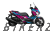 Complete 3M™ Decal Sticker Kit - Blue-Pink for Yamaha X-MAX 300