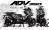 Complete 3M™ Honda ADV 350 ('22-'24) Decal Sticker Kit - CAMOUFLAGE (Gray)