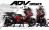 Complete 3M™ Honda ADV 350 ('22-'24) Decal Sticker Kit - CAMOUFLAGE (Red)