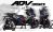 Complete 3M™ Honda ADV 350 ('22-'24) Decal Sticker Kit - CARBON (Blue)