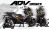 Complete 3M™ Honda ADV 350 ('22-'24) Decal Sticker Kit - CARBON (Lime)