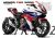 Honda CBR500R Decal Sticker Kit-HRC Tricolor