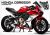 Complete 3M™ Honda CBR650R Decal Sticker Kit - Ducati V4 (Red)