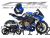 Complete 3M™ Honda CBR650R Decal Sticker Kit - CBR RACING (Blue)