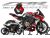 Complete 3M™ Honda CBR650R Decal Sticker Kit - CBR RACING (Red)